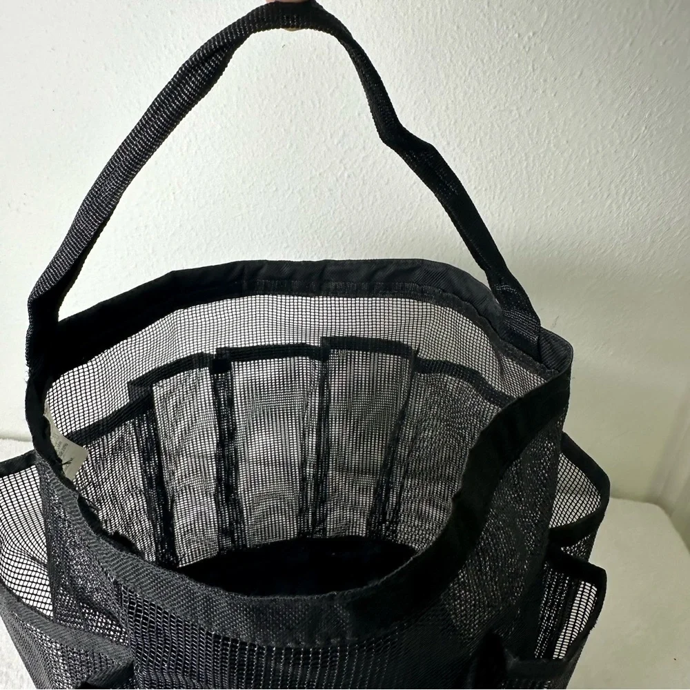 Black Mesh Bathroom Caddy College, Camp, Bath, Dorm Essentials for Students